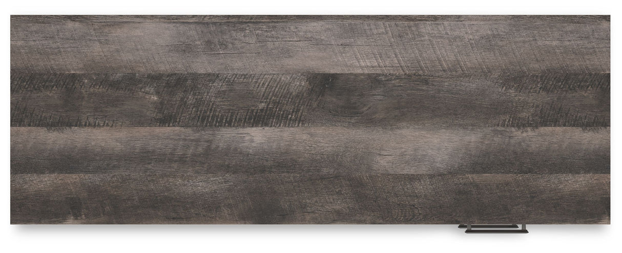 Shawburn - Home Office Desk - White / Dark Charcoal Gray