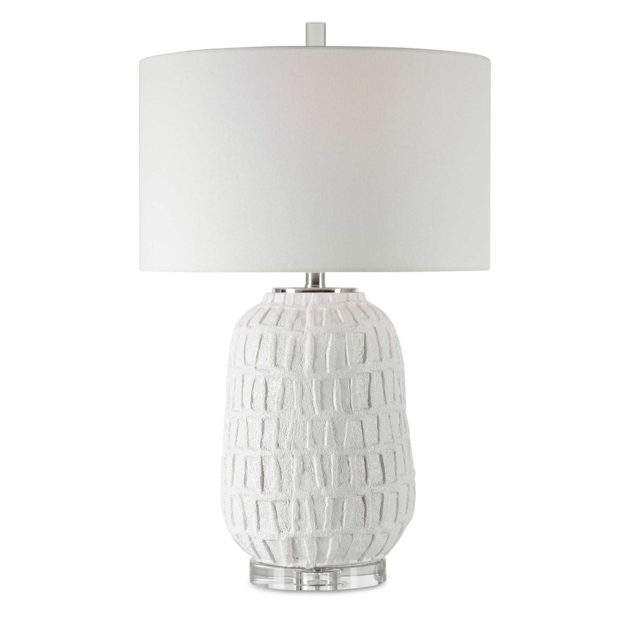 Caelina - Textured Table Lamp - White