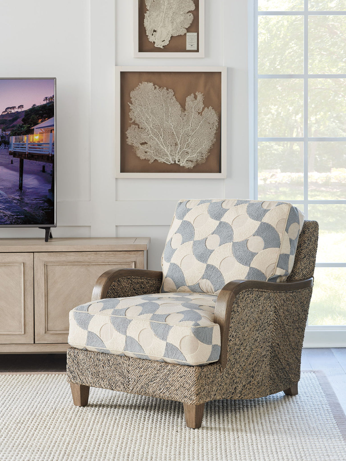 Barclay Butera Upholstery - Thayer Chair - Dark Brown