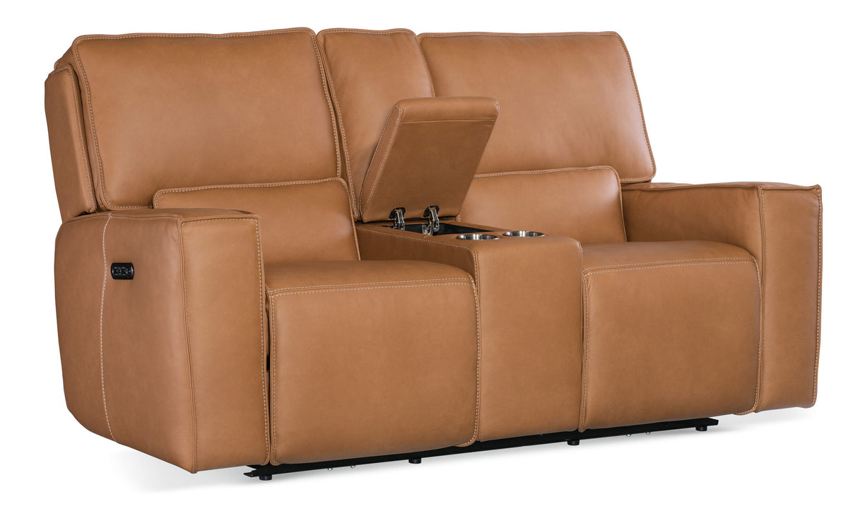 MS - Miles Zero Gravity Console Loveseat With Power Recline & Power Headrest