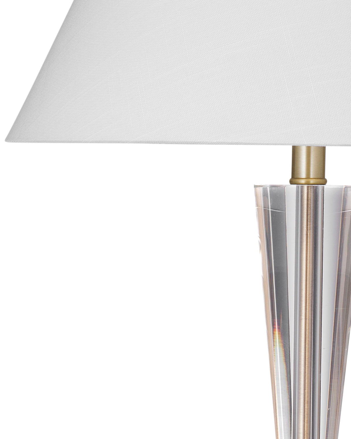 Devon - Table Lamp - Clear / Brushed Gold