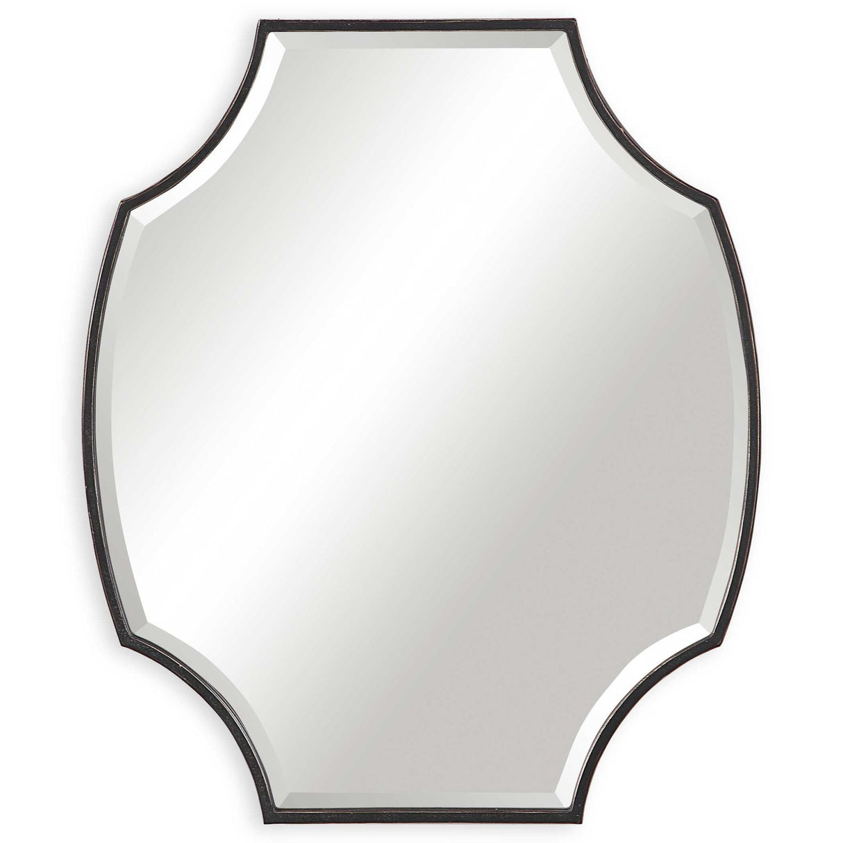 Ulalia - Scalloped Mirror - Black