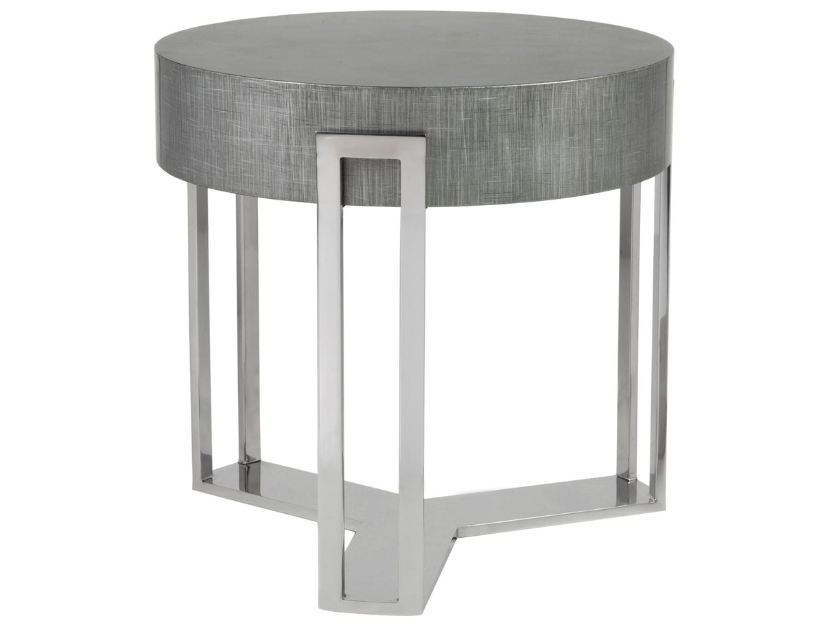 Signature Designs - Iridium Round End Table - Dark Gray