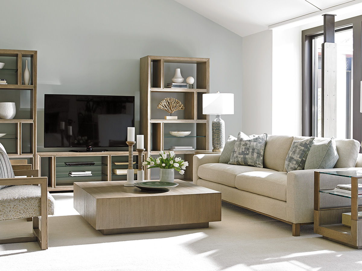 Shadow Play - Tatum Square Cocktail Table - Light Brown