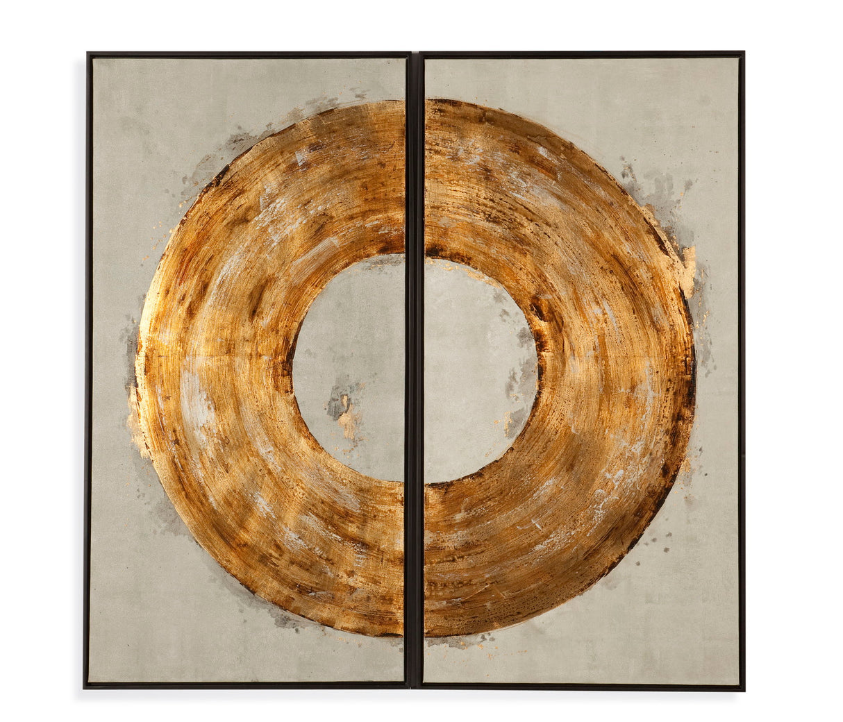 Ring Of Fire Canvas Art - Gold