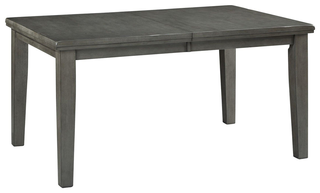 Hallanden - Rectangular Dining Room Butterfly Extension Table - Gray