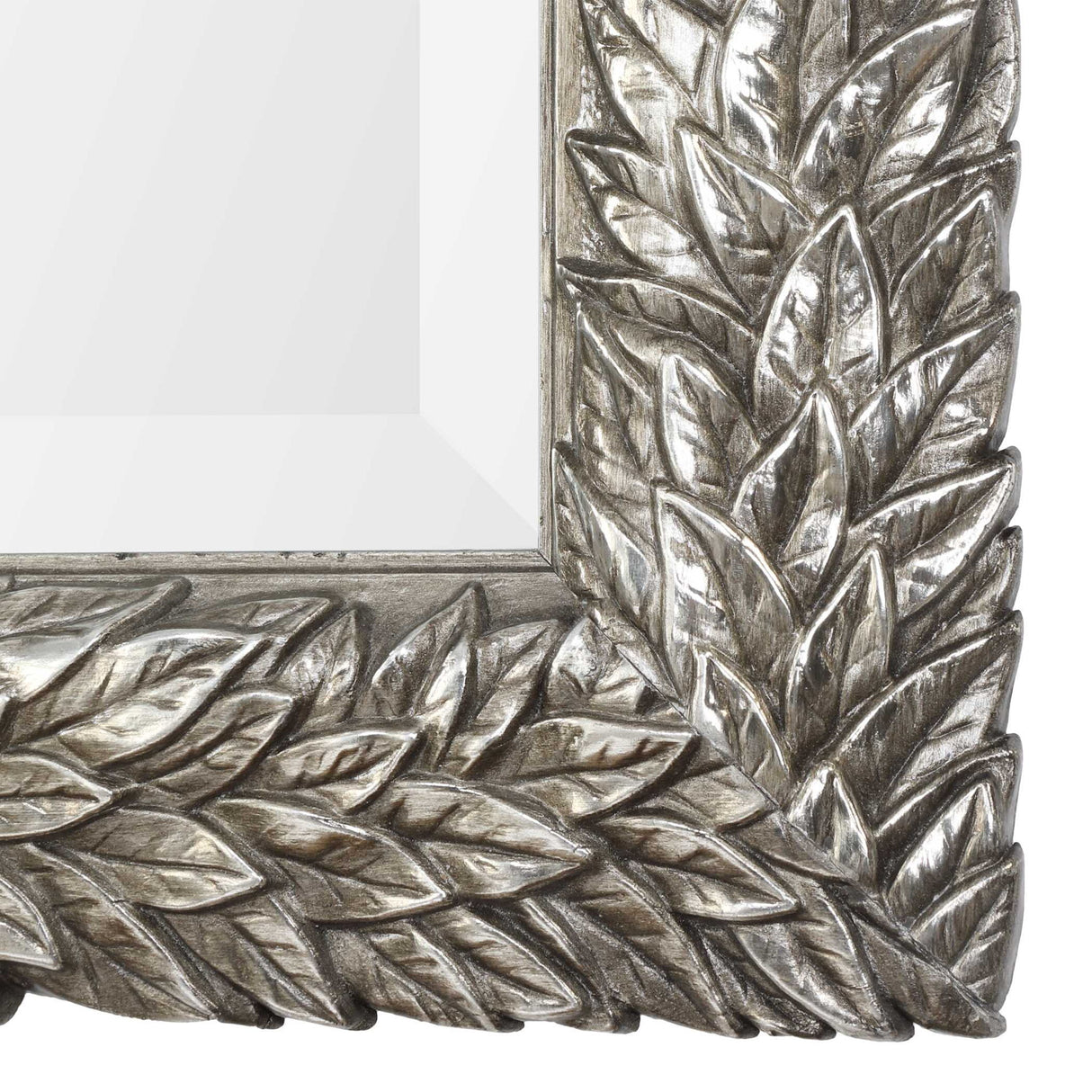 Evelina - Leaves Mirror - Silver
