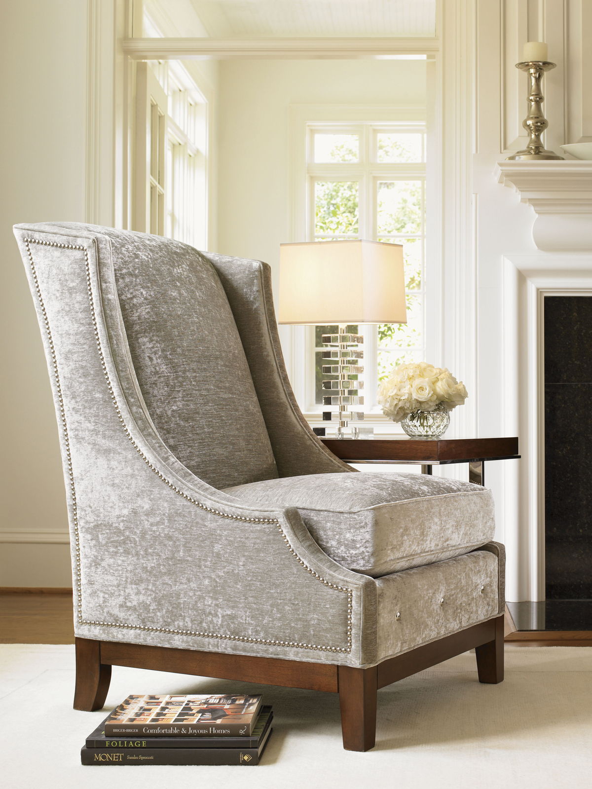 Lexington Upholstery - Ava Wing Chair - Beige