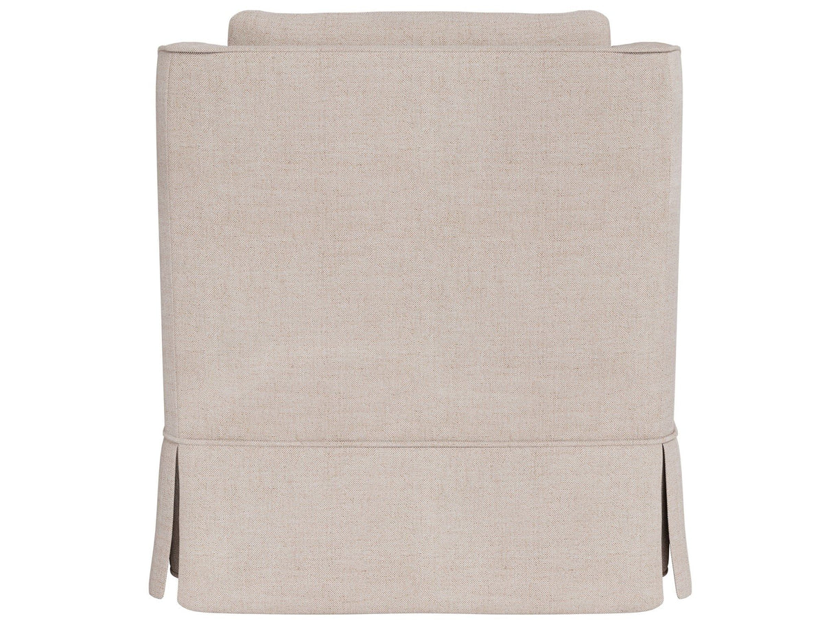 Henri - Skirted Swivel Chair, Special Order - Beige