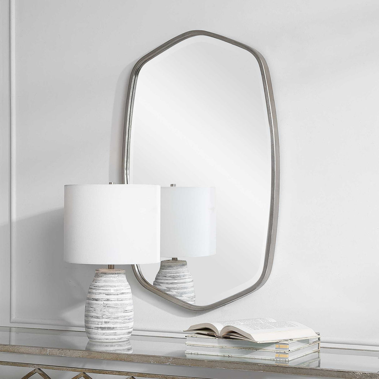 Duronia - Mirror - Brushed Silver
