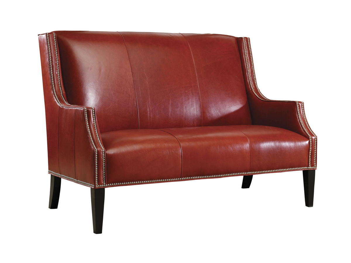 Lexington Leather - Turino Leather Settee - Red