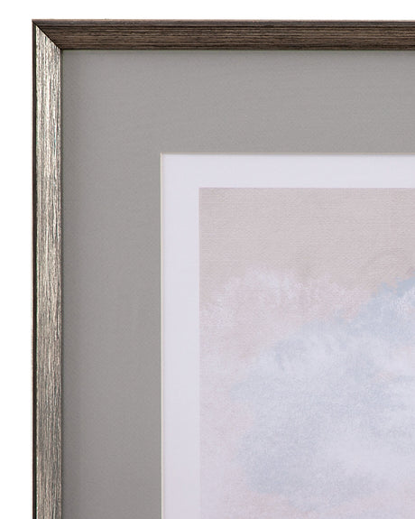 Neutral Wash - Framed Print (Set of 2) - Pearl Silver