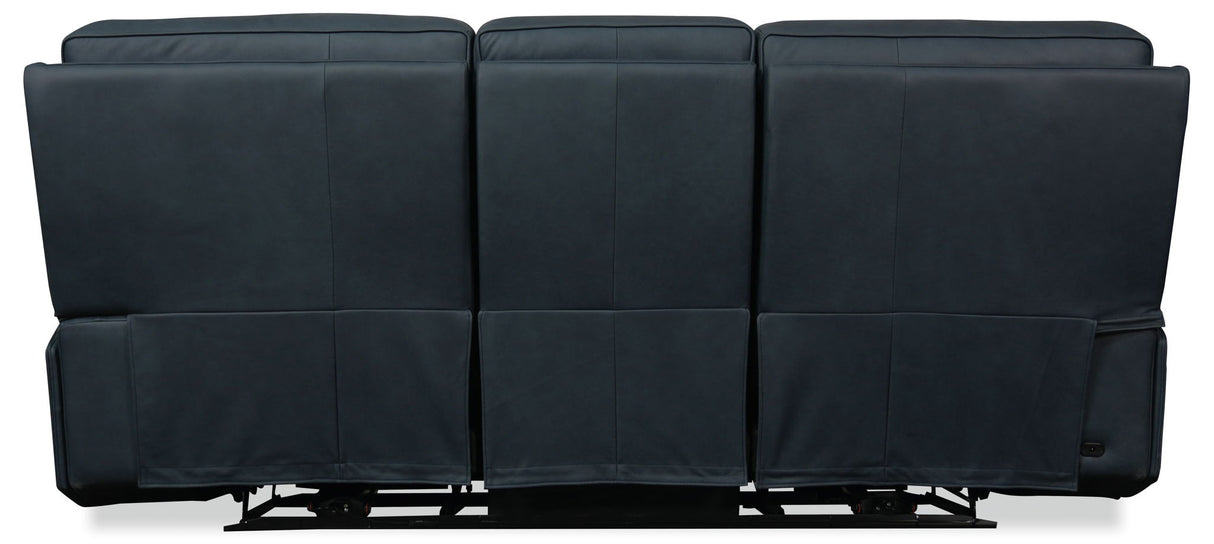 Riverton - Power Sofa With Power Headrest And Lumbar - Black