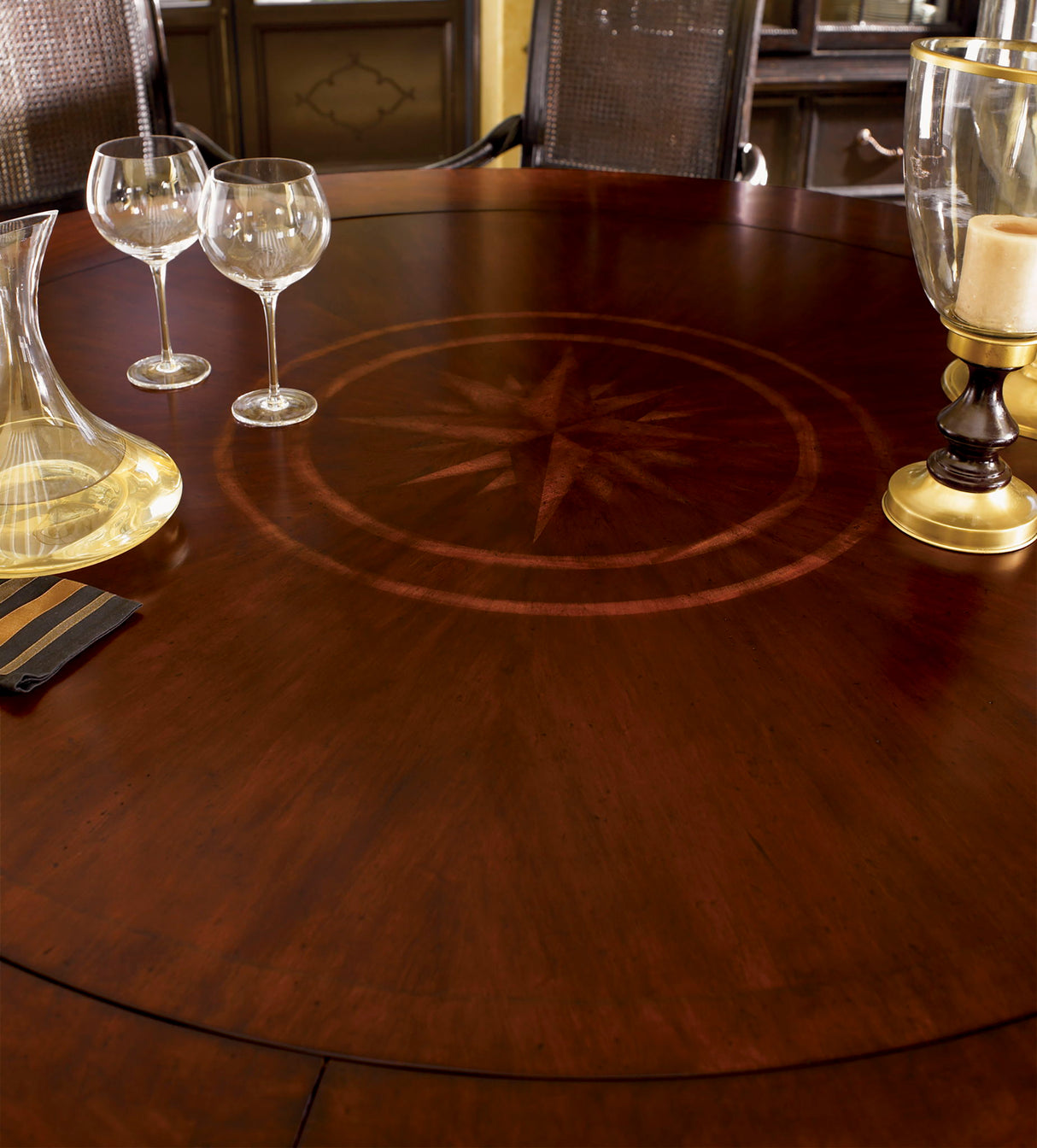 Kingstown - Bonaire Round Dining Table - Dark Brown