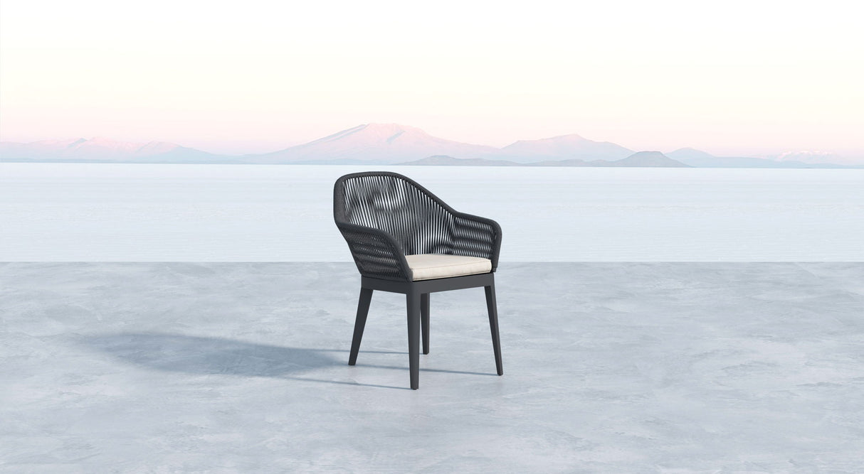 Milano - Dining Chair, With Self Welt - Echo Ash / Dark Gray