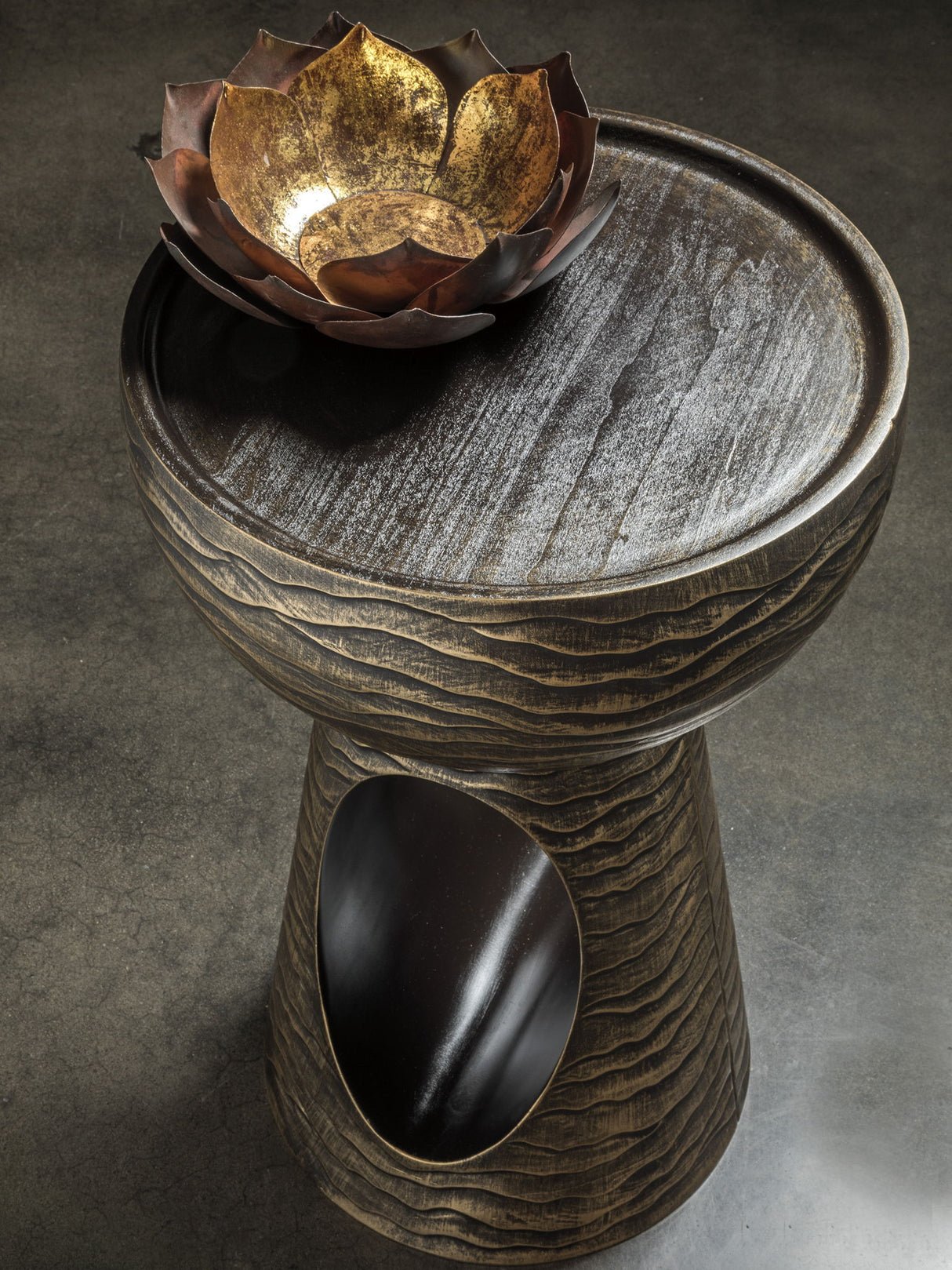 Signature Designs - Mika Lamp Table - Dark Brown