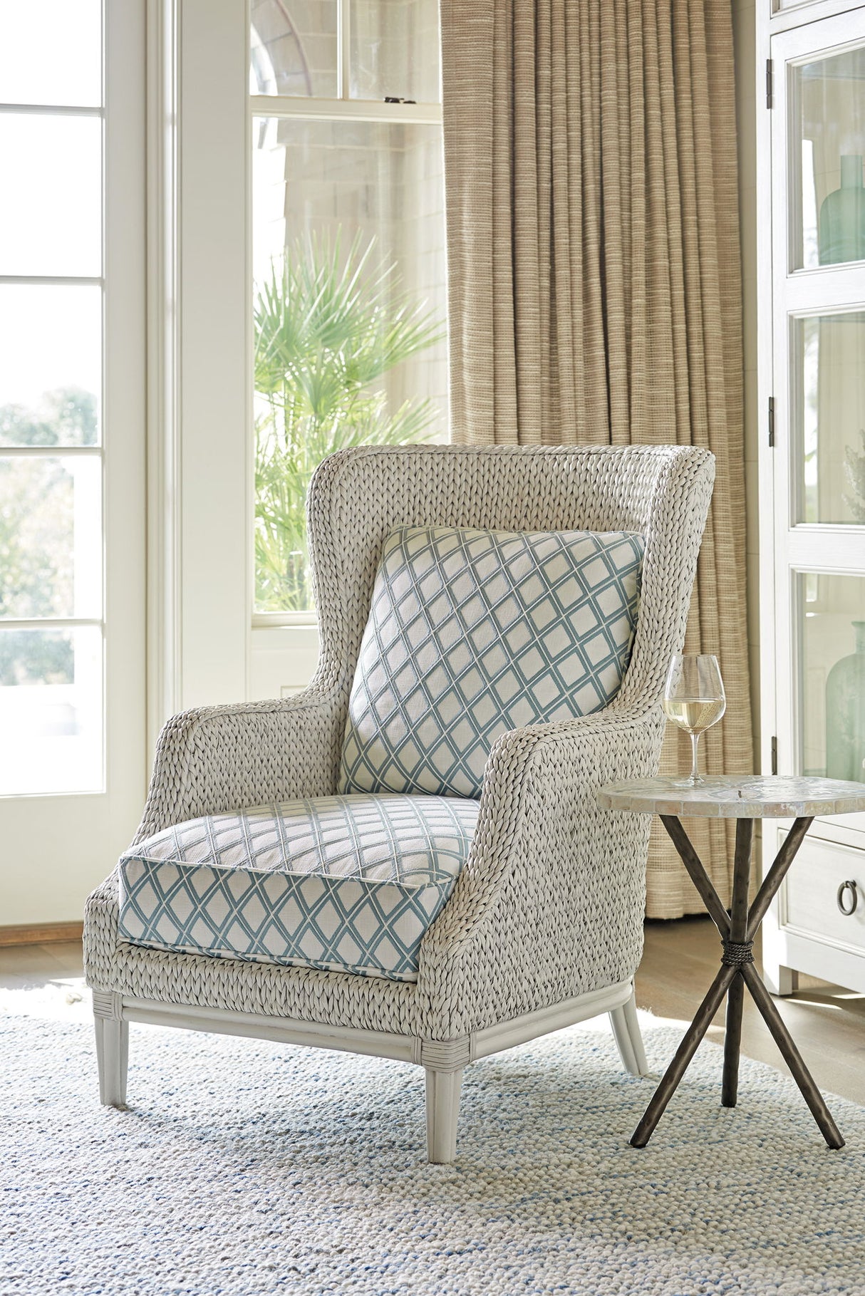 Ocean Breeze - Vero Wing Chair - Blue