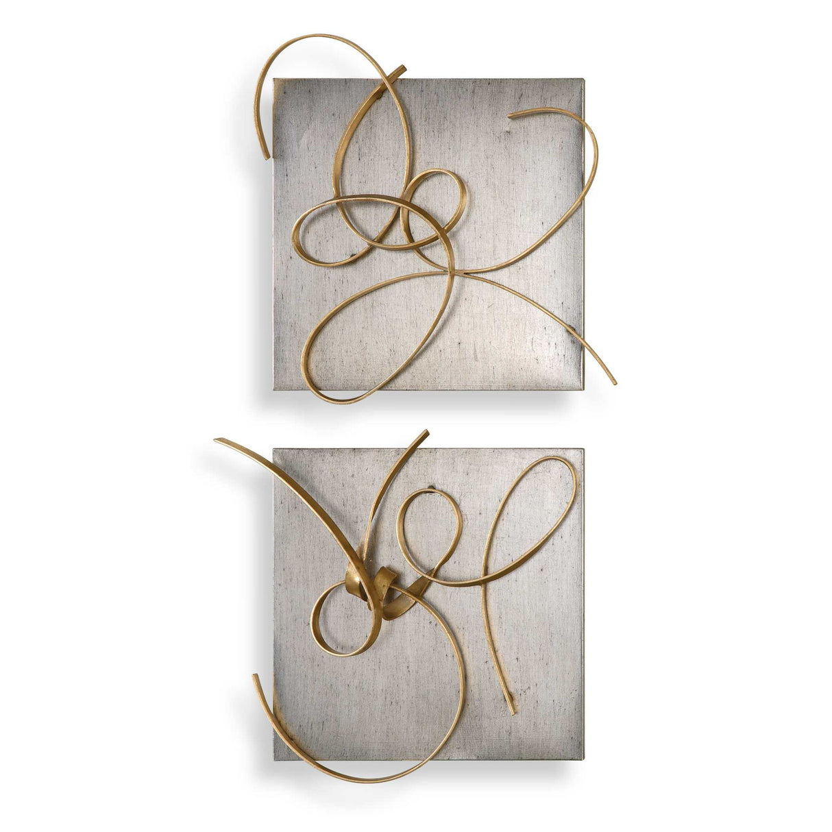 Harmony - Metal Wall Art, Set Of 2 - Gold