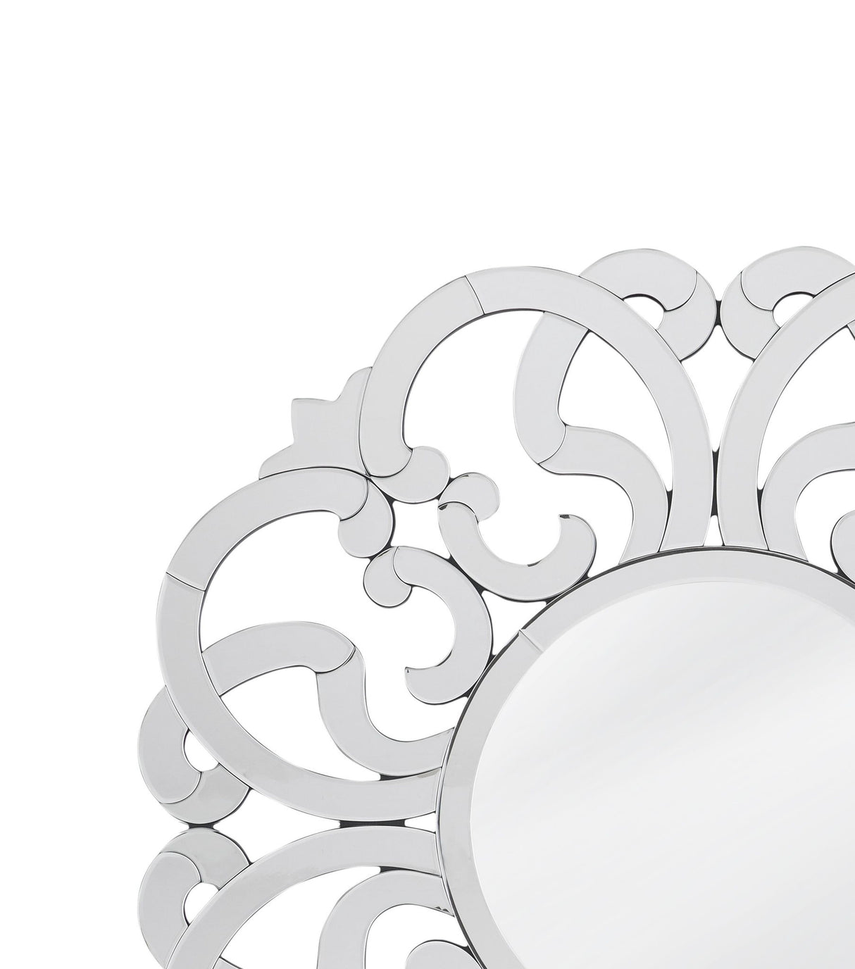 Adventurine - Wall Mirror - White