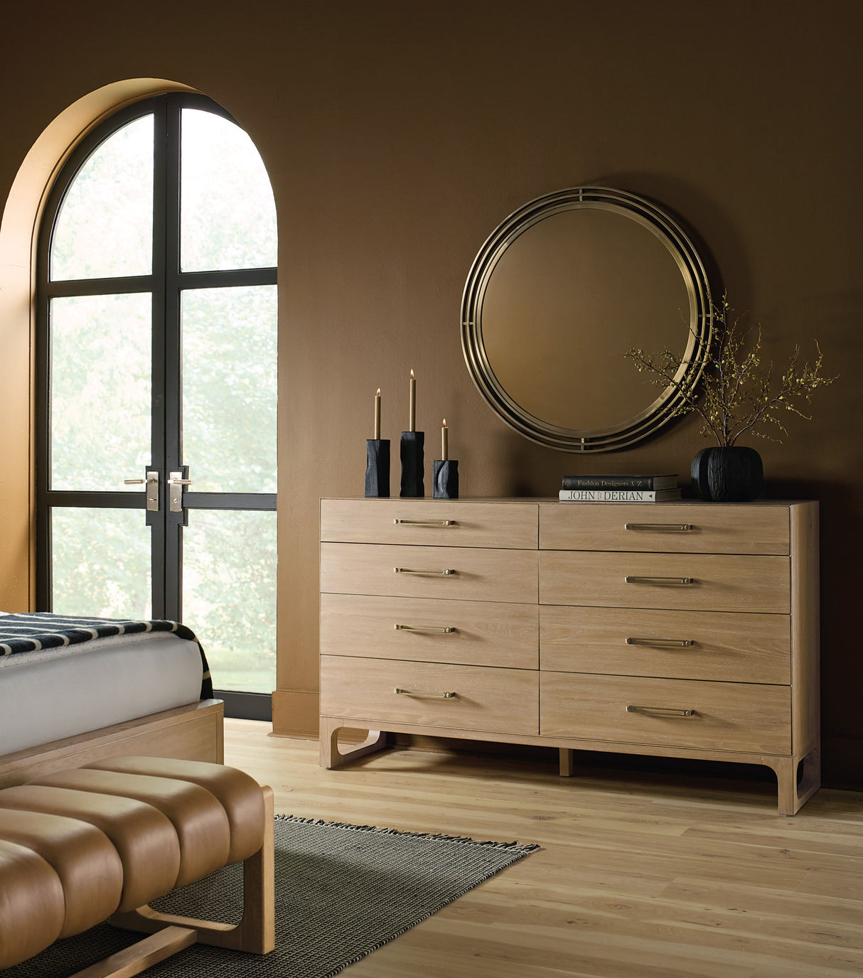Banyon Bay - Round Mirror - Gold
