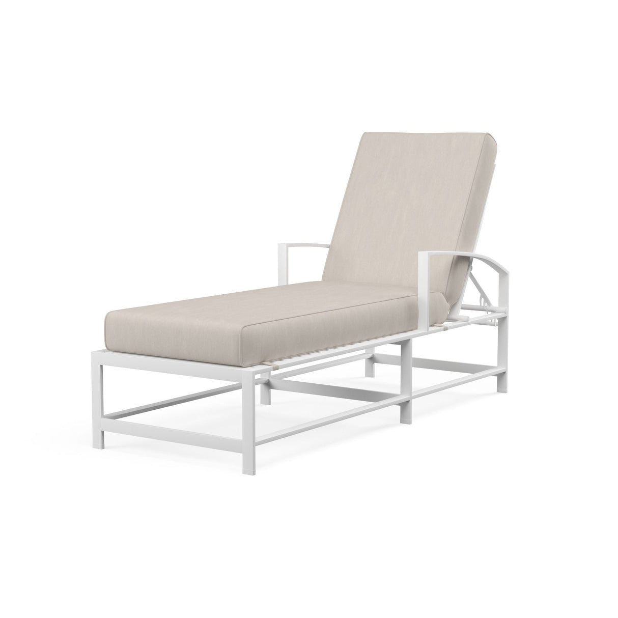 Bristol - Chaise, With Self Welt - Canvas Flax / White