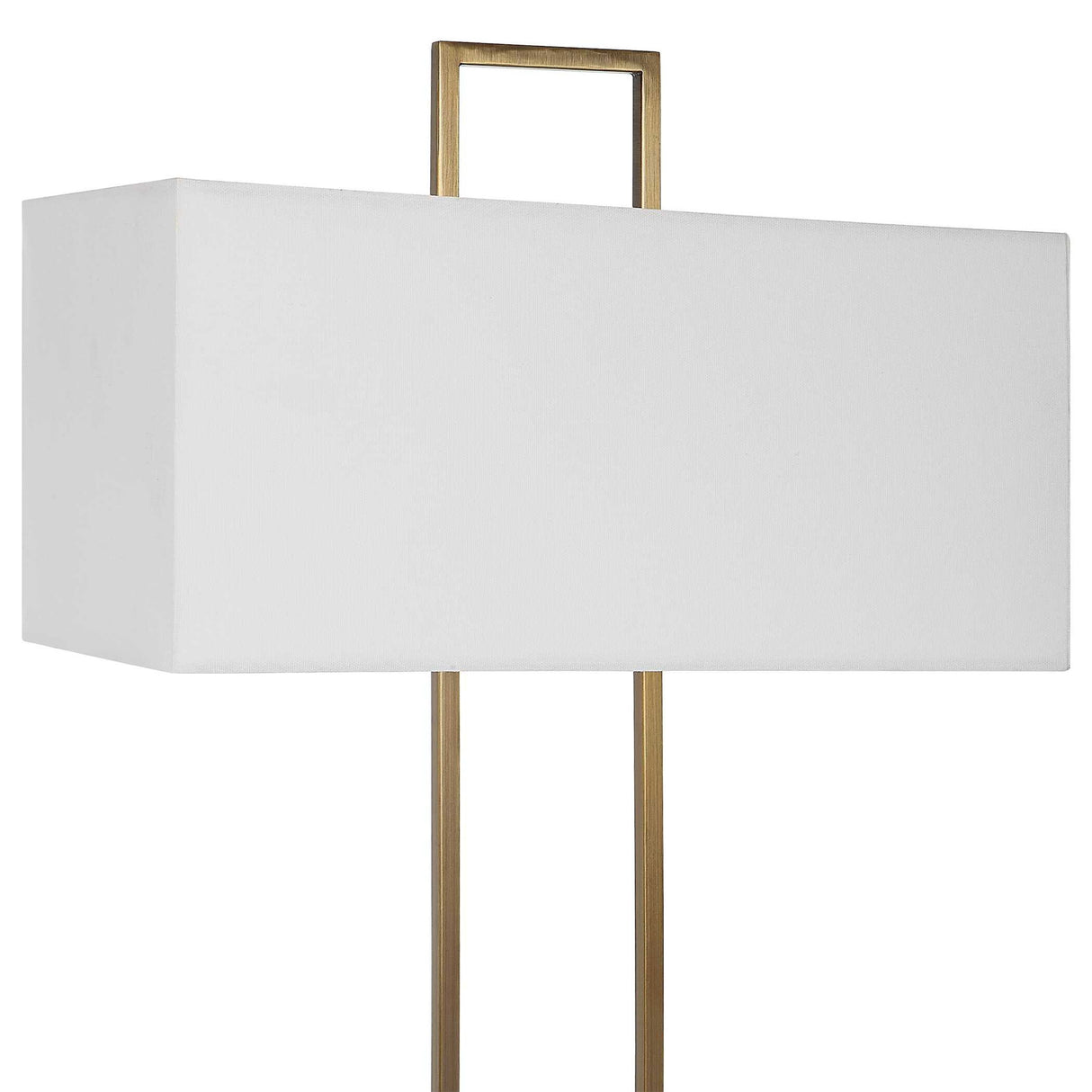 Column - White Marble Table Lamp