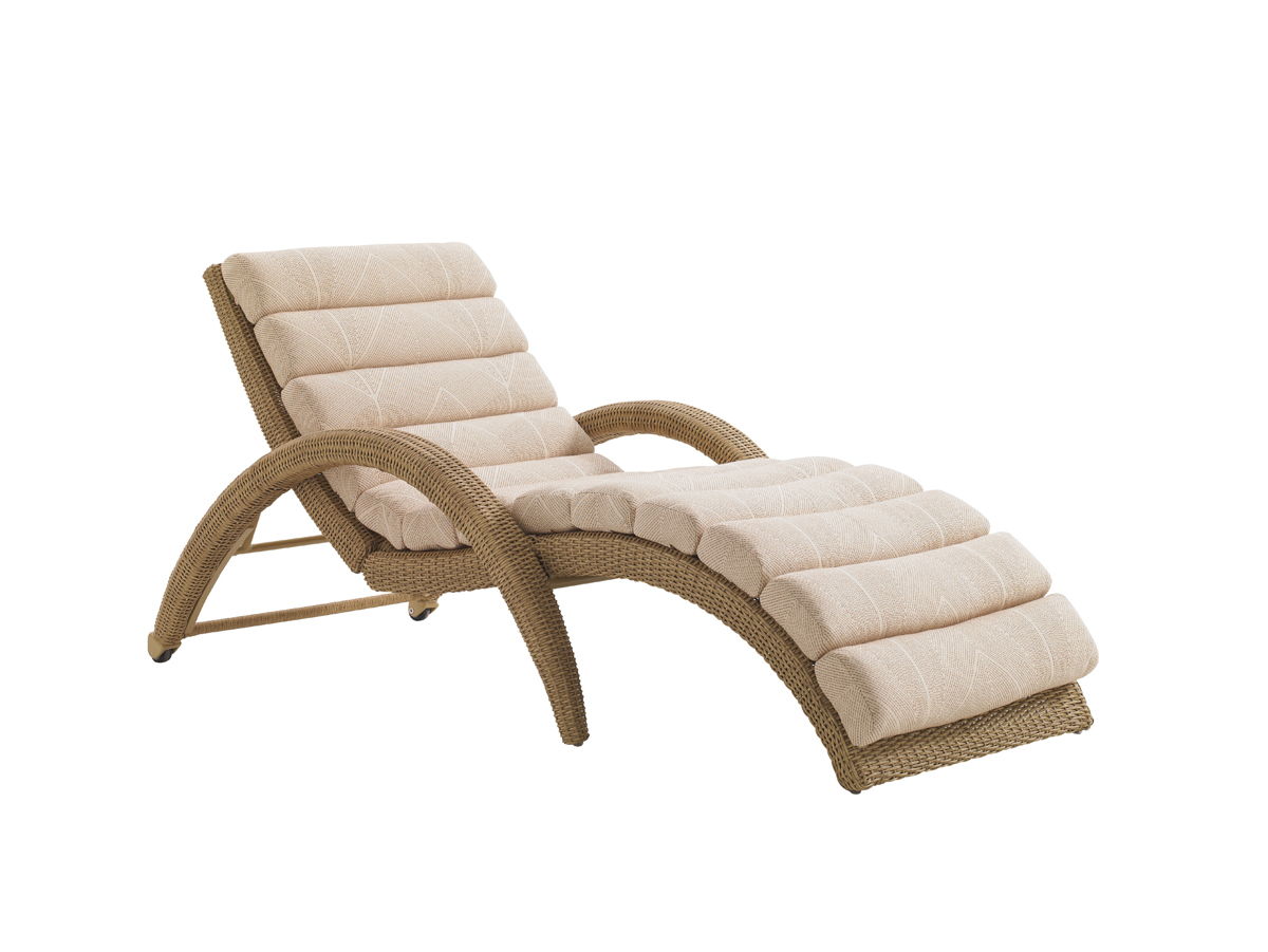 Aviano - Chaise Lounge - Light Brown / Beige
