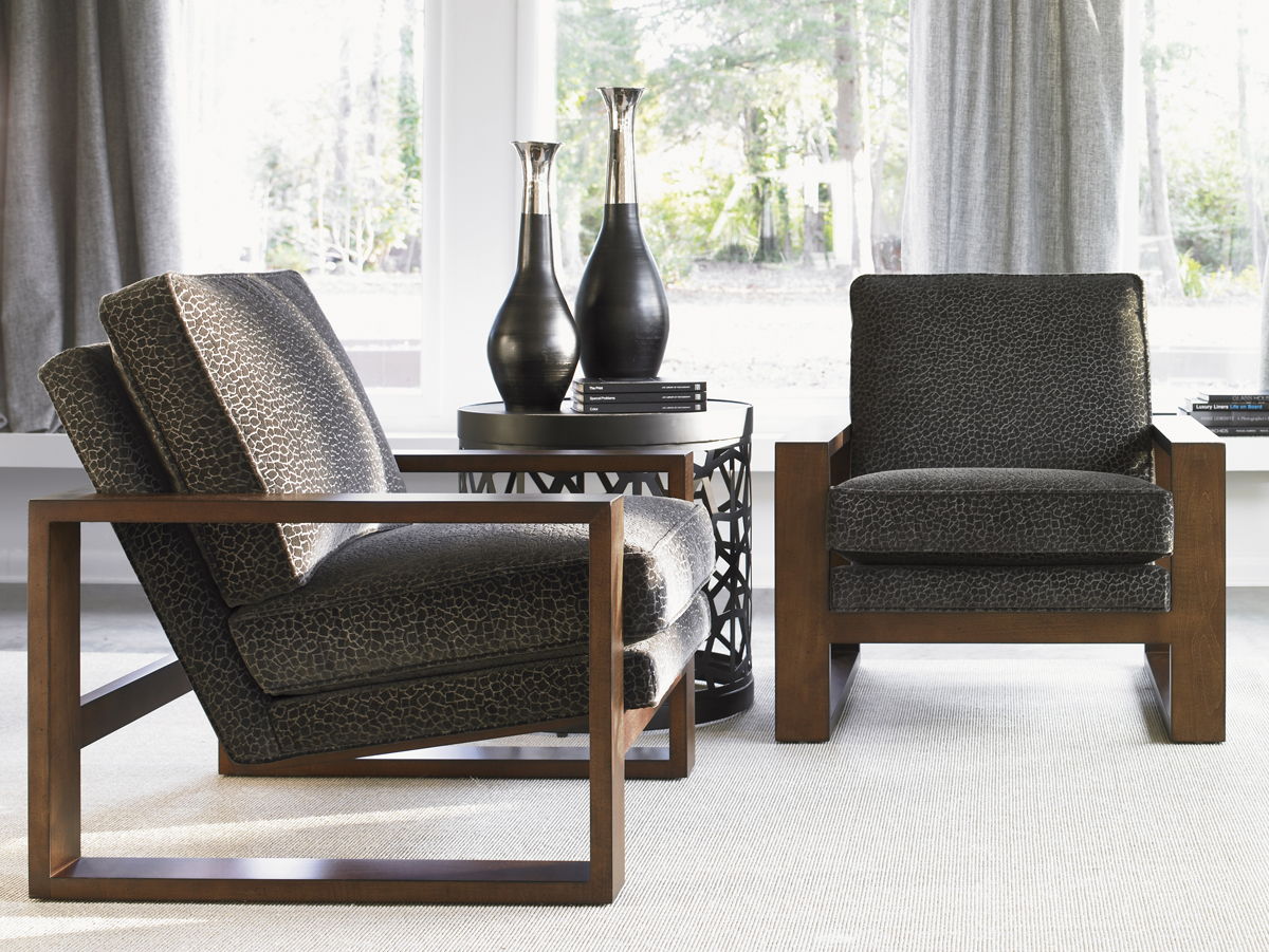 Lexington Upholstery - Axis Chair - Black / Beige