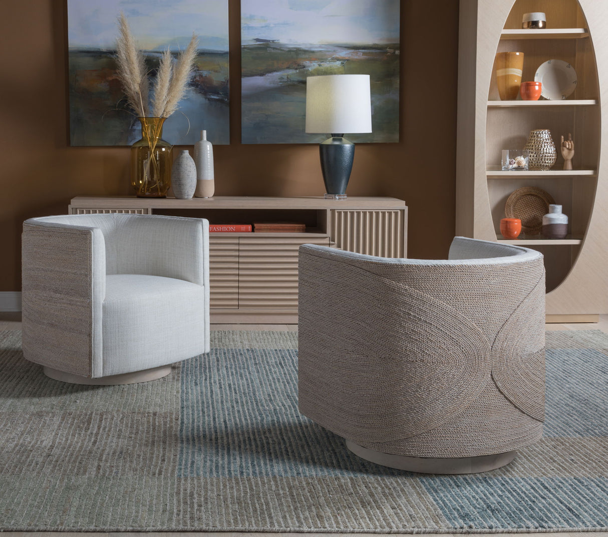 Artistica Upholstery - Ingrid Leather Swivel Chair