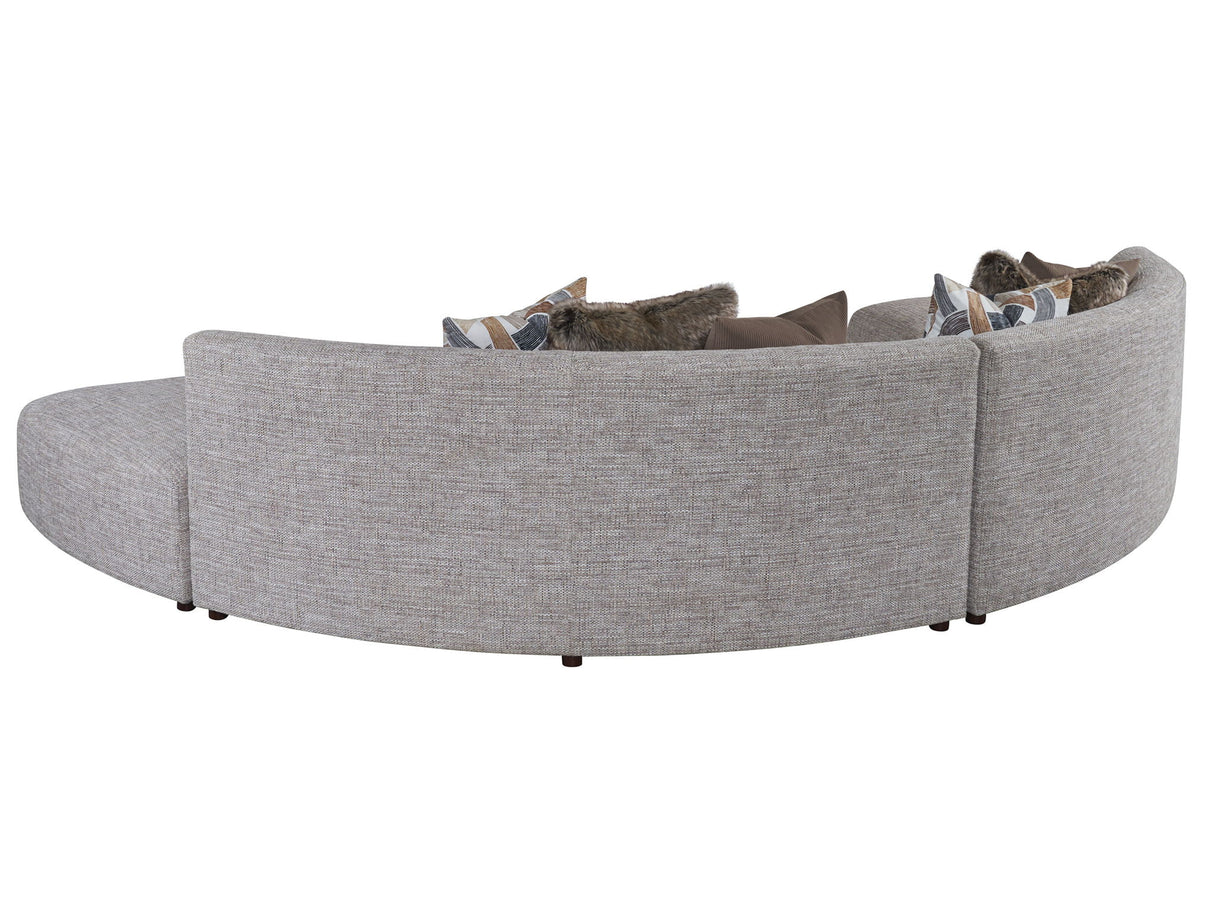 Zanzibar - Alston Wedge Ottoman - Gray
