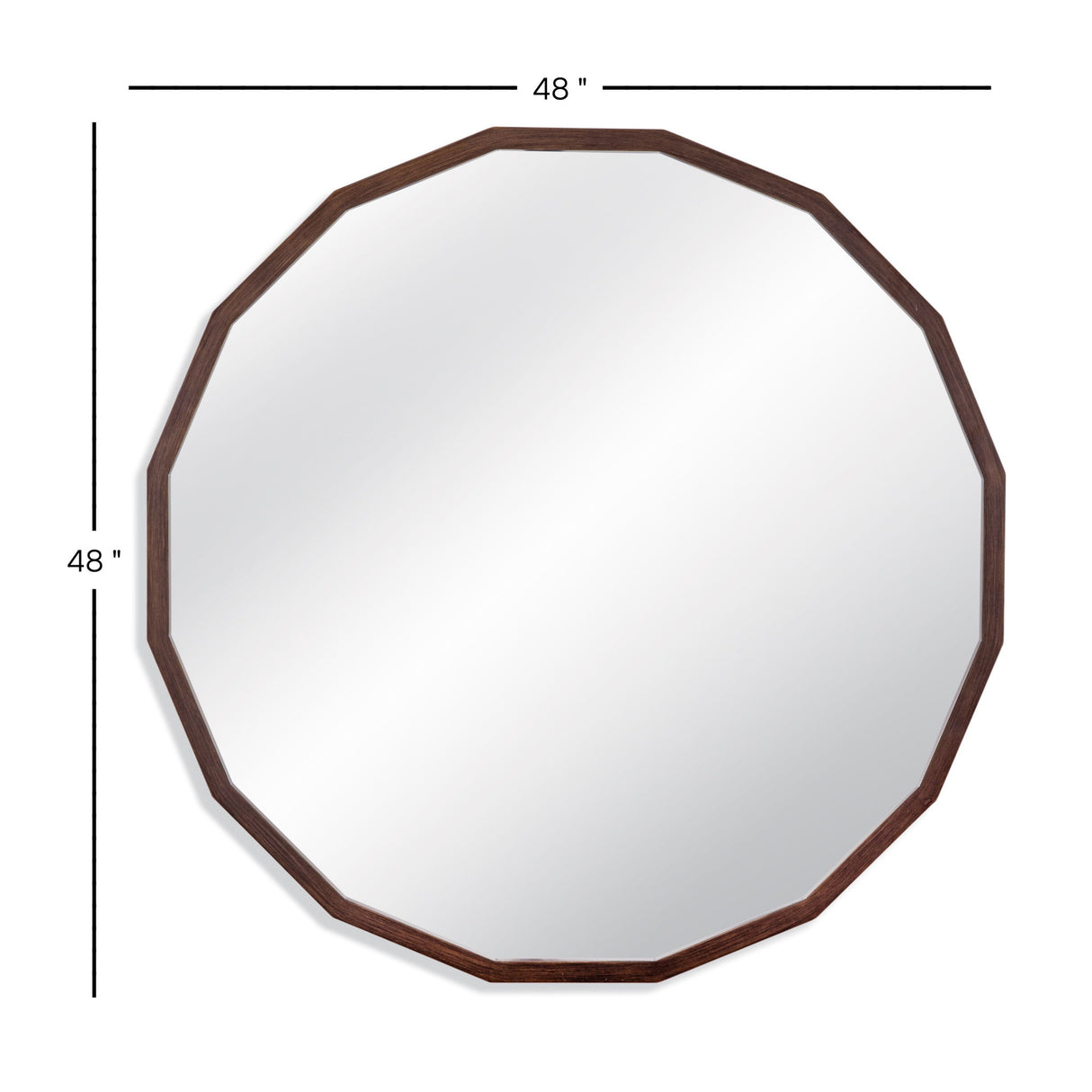 Langley - Wall Mirror - Brown