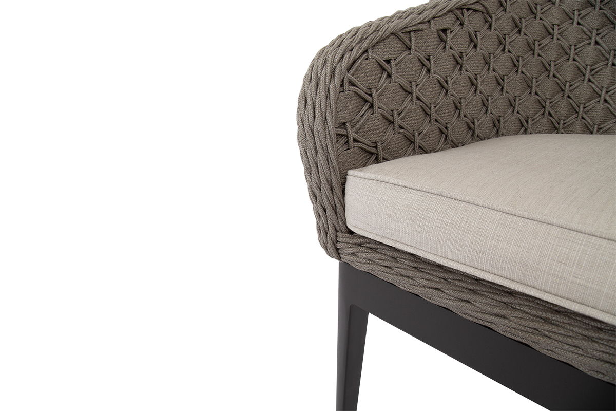 Marbella - Dining Chair, With Self Welt - Echo Ash / Gray