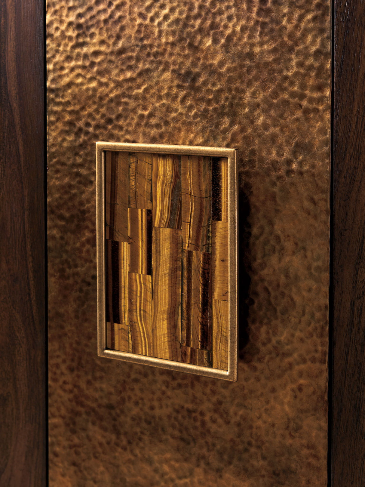 Silverado - Santa Clara Hall Chest With Stone Top - Dark Brown