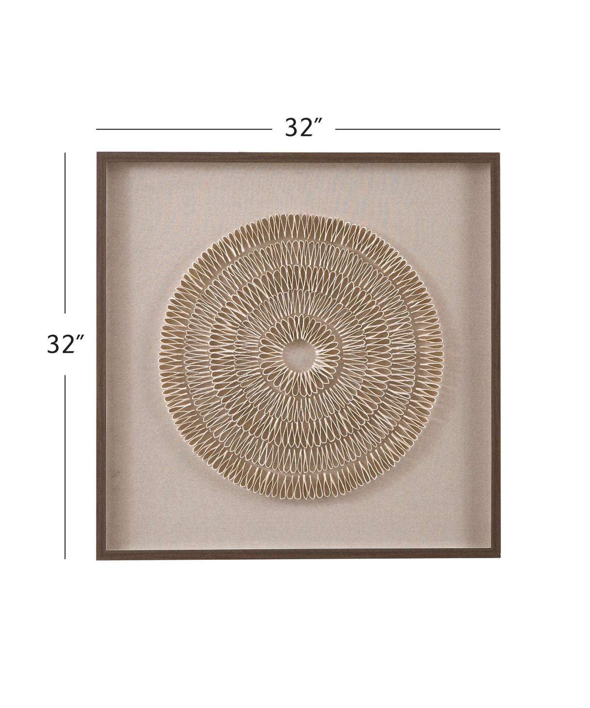 Vesica Wall Art - Beige
