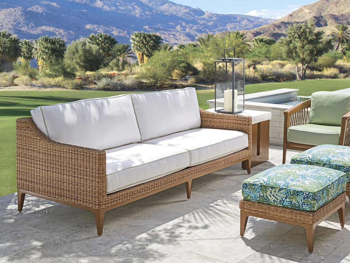 Palm Desert Poolside - Sofa - Dark Brown / White
