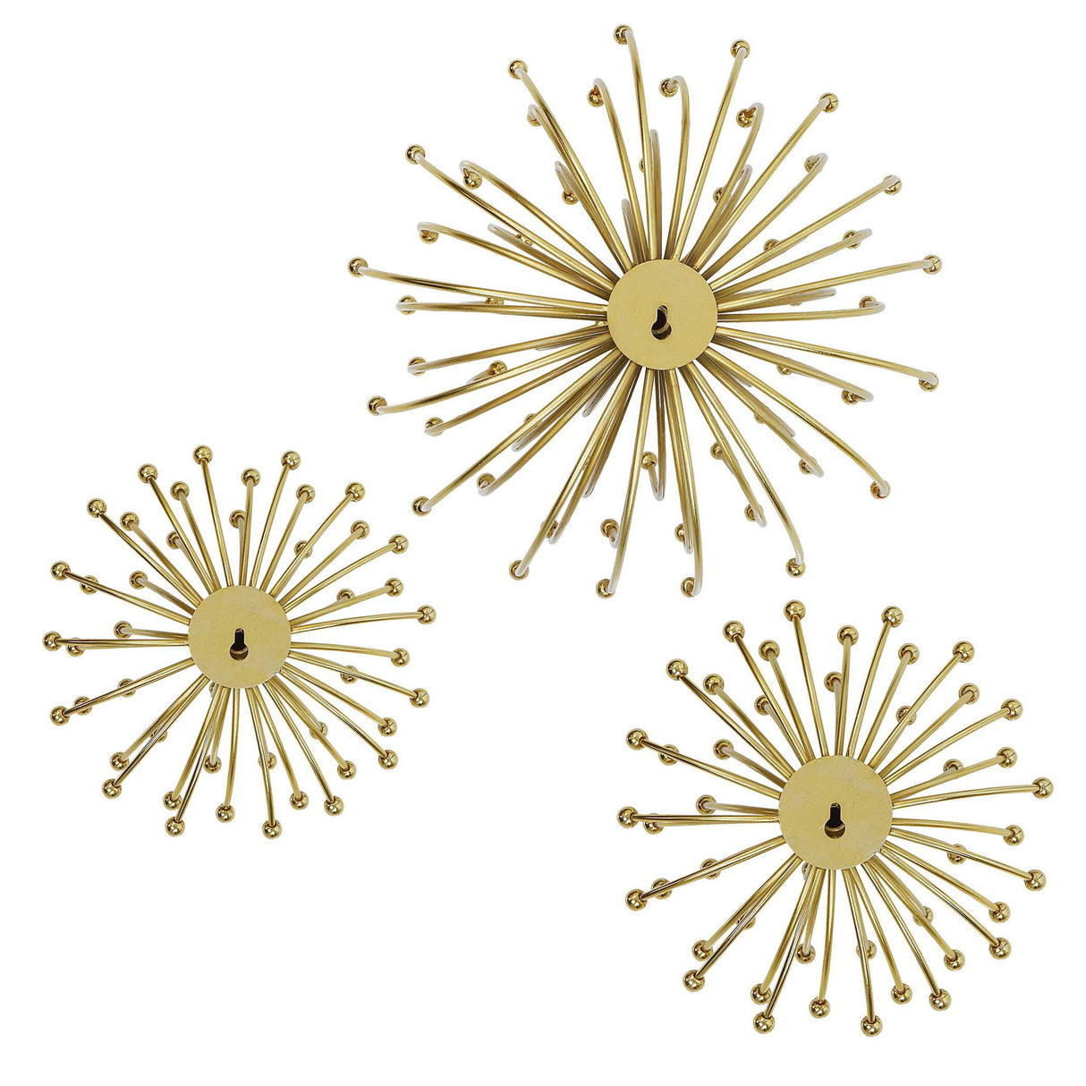 Aga - Gold Metal Wall Decor (Set of 3)