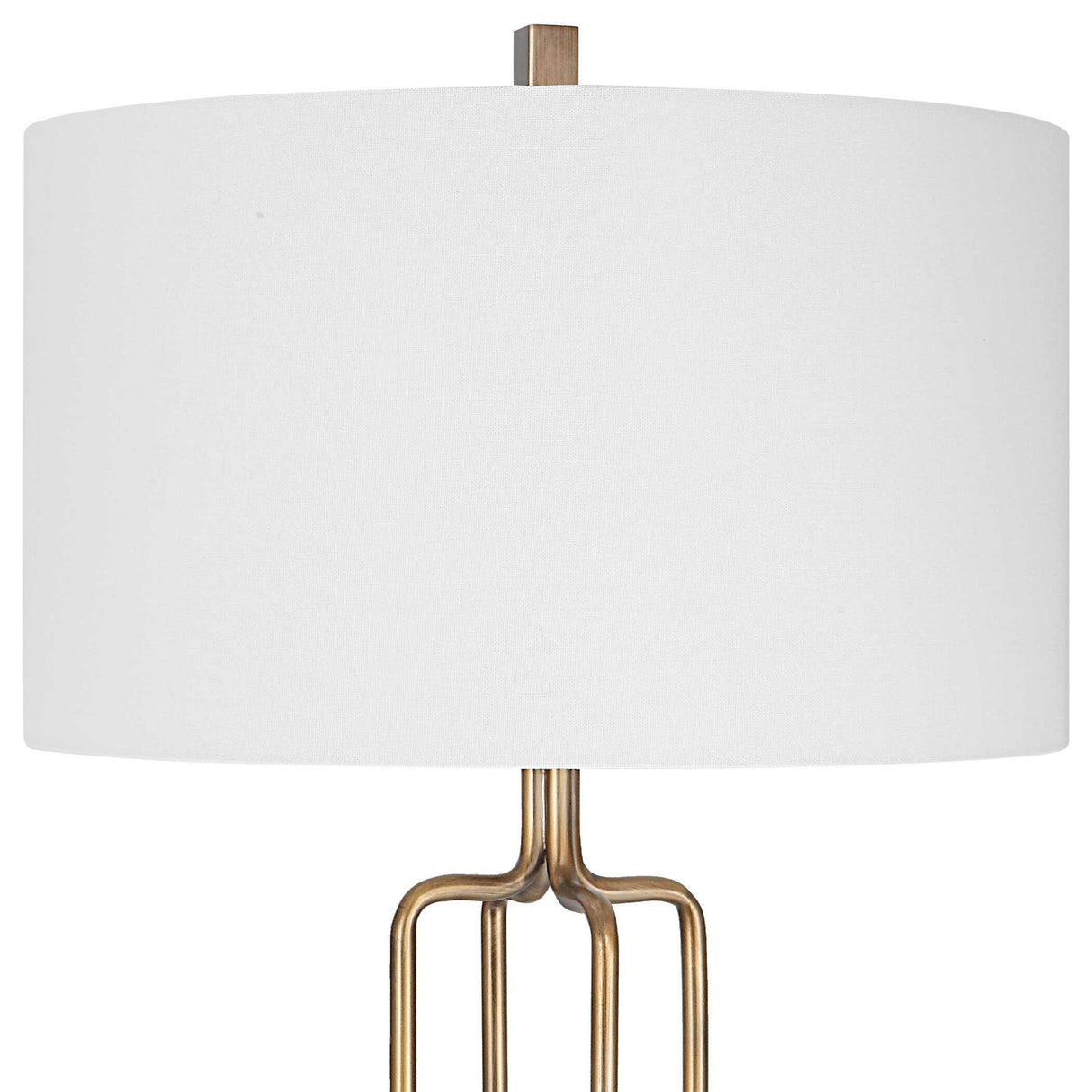 Link - Brushed Gold Floor Lamp