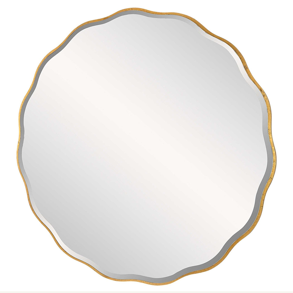 Aneta - Large Round Mirror - Gold