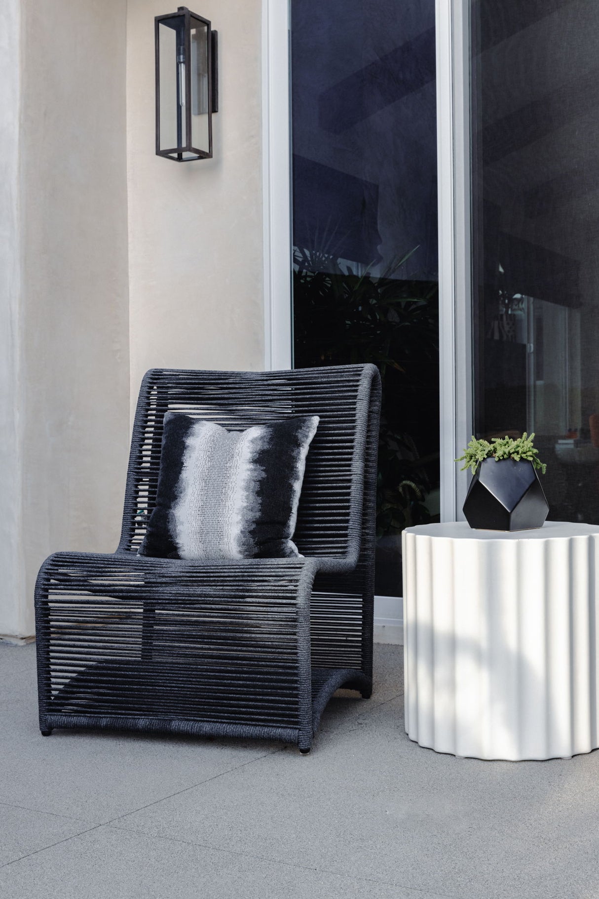 Milano - Armless Club Chair - Slate
