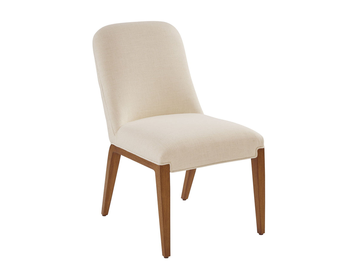 La Costa - Seacove Upholstered Side Chair - Beige / Dark Brown