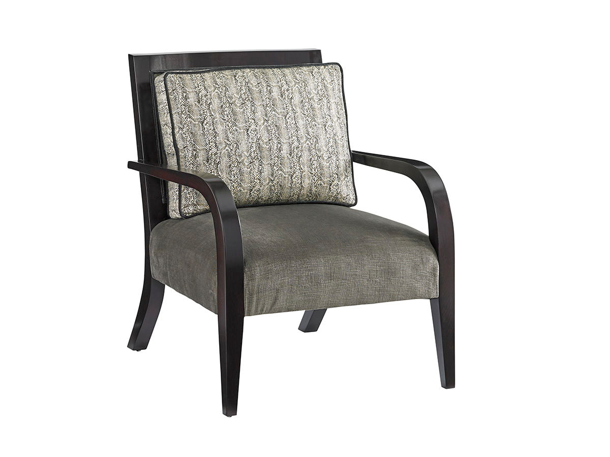 Lexington Upholstery - Apollo Chair - Dark Brown / Gray
