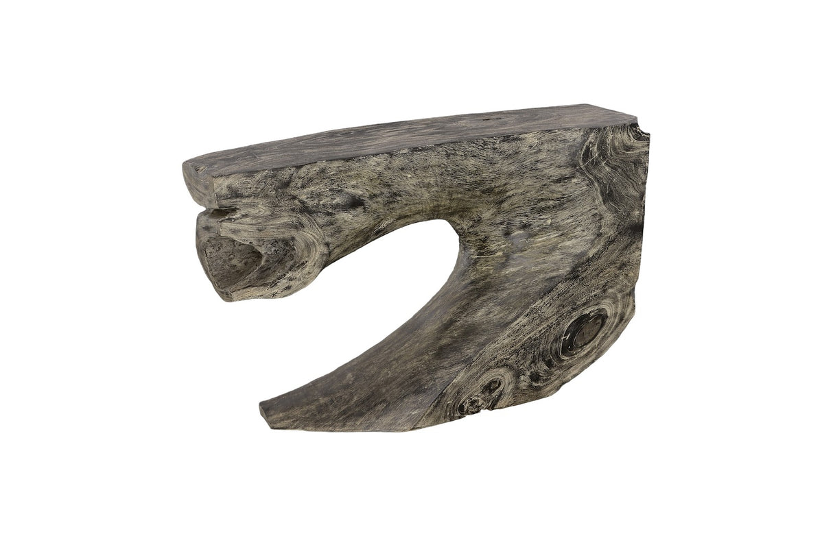 Freeform Console Table Gray Stone