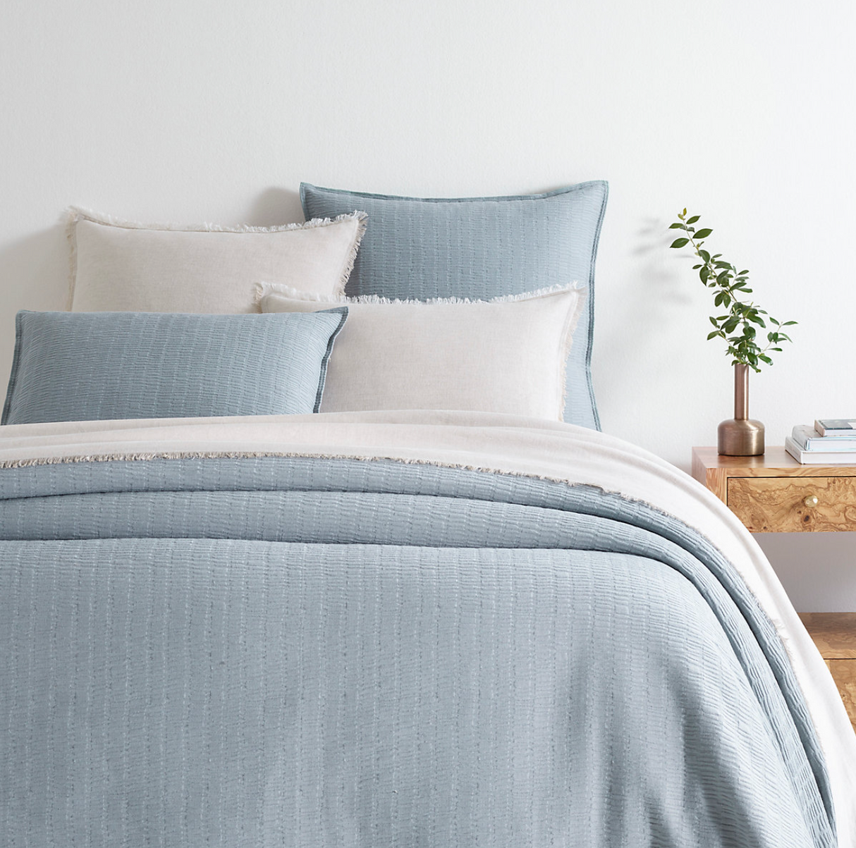 Roark Pewter Blue Matelassé Coverlet