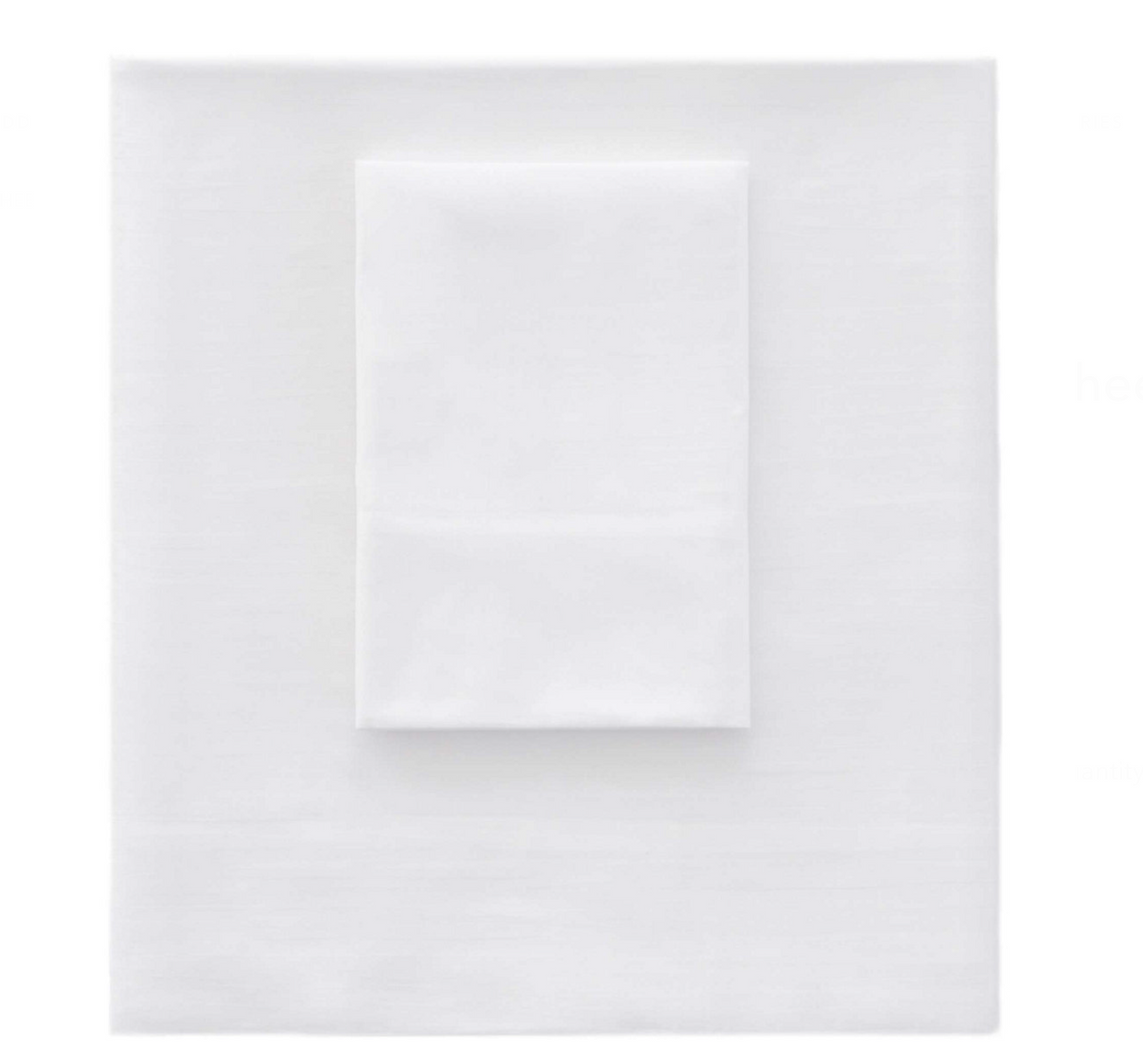 Essential Percale White Sheet Set