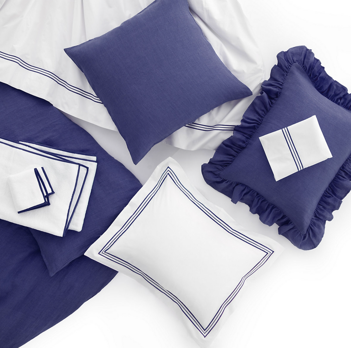 Trio Indigo Duvet Cover