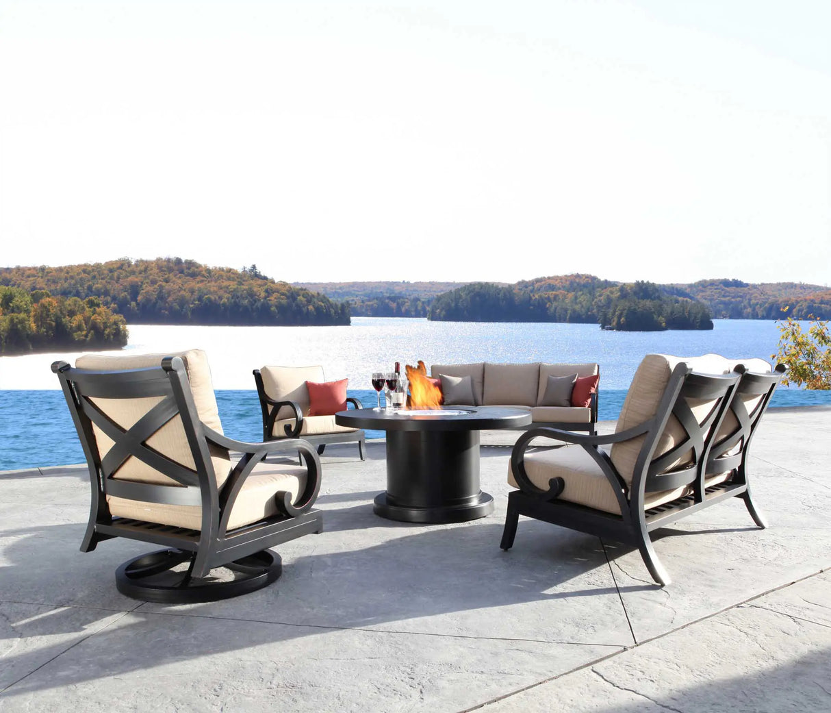 Venice 42″ Round Outdoor Fire Pit