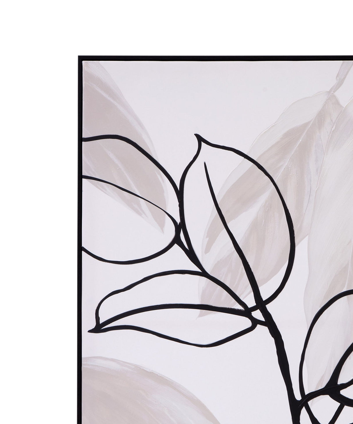 Harmony I Canvas Art - White / Black