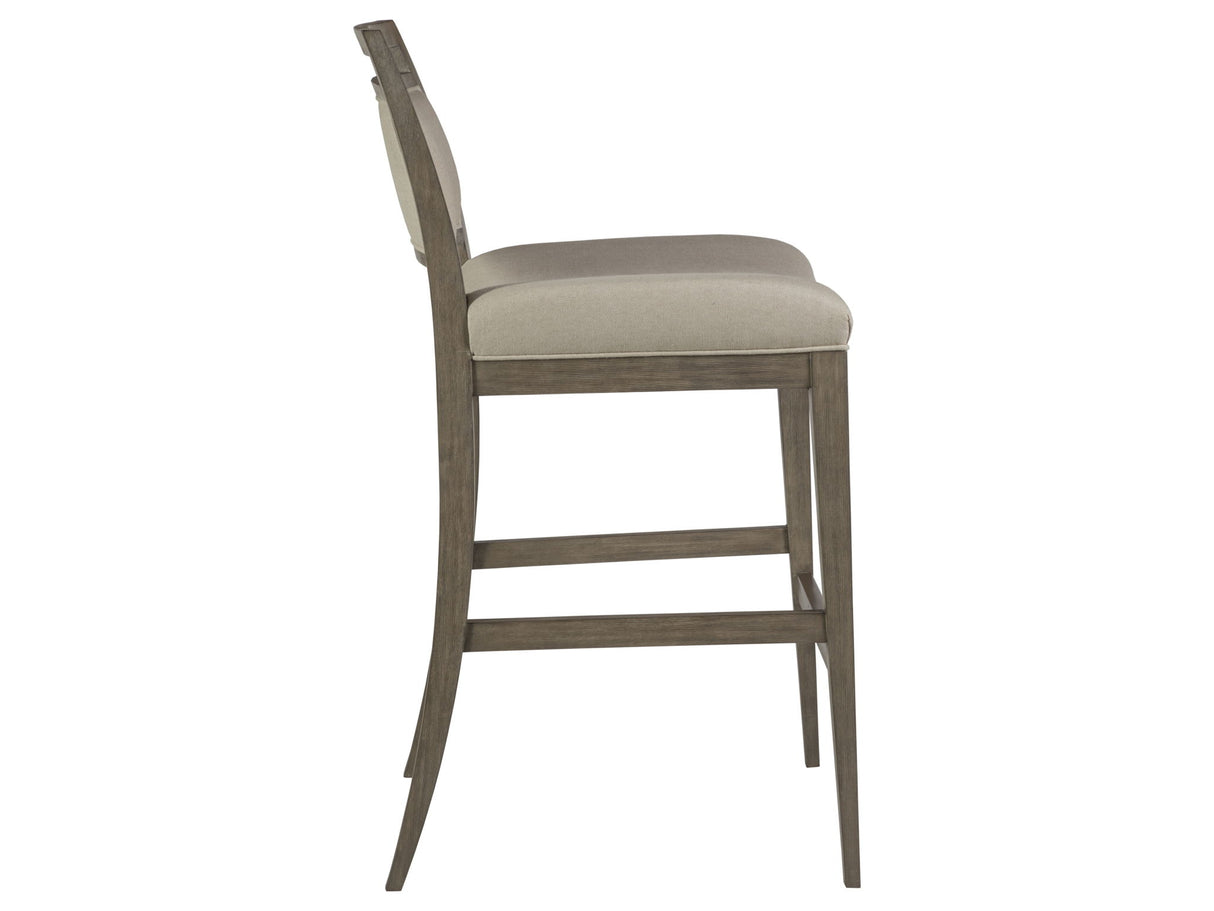 Cohesion Program - Nico Upholstered Barstool - Dark Brown