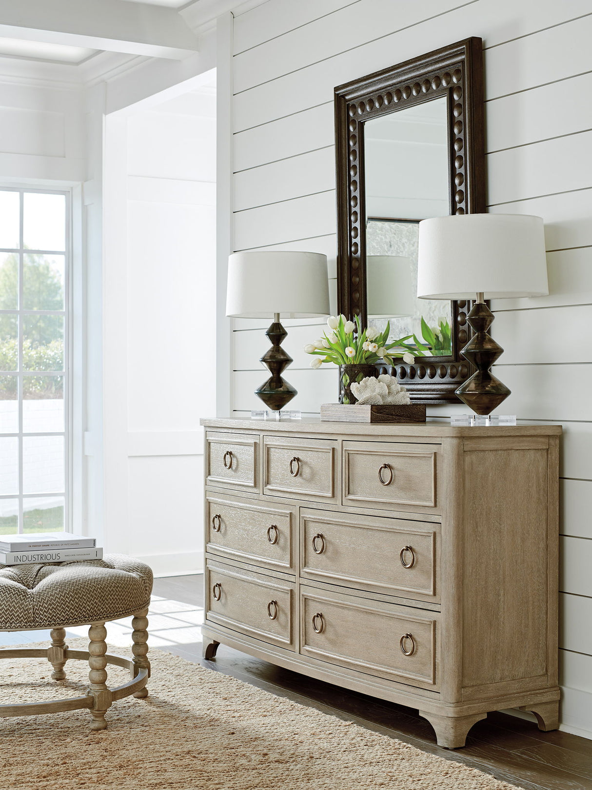 Malibu - Walker Triple Dresser - Beige