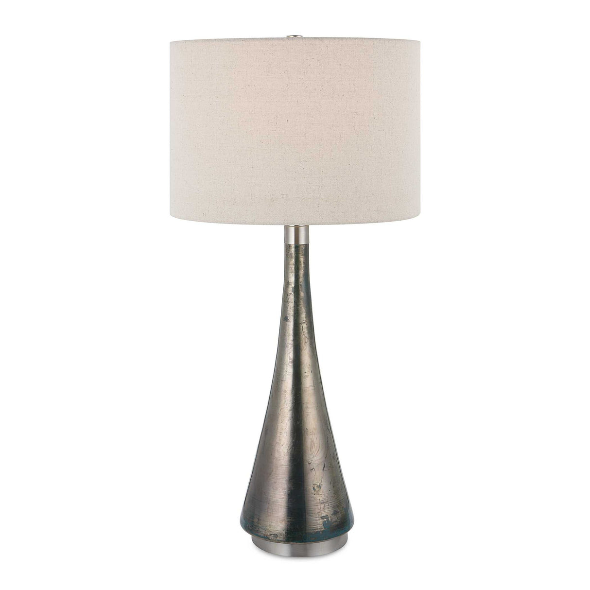 Contour - Metallic Glass Table Lamp - Gray, Dark